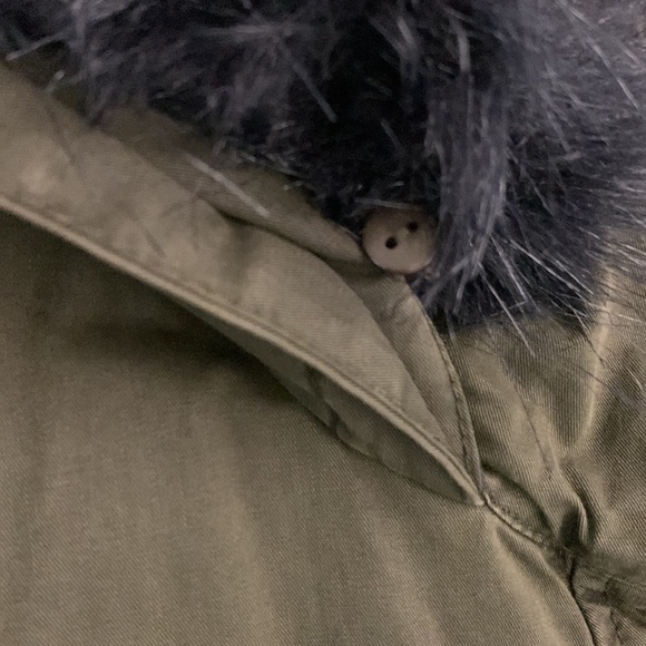 Anthropologie HEI HEI Richmond Hood Removable Faux Fur Anorak Jacket - Picture 8 of 8